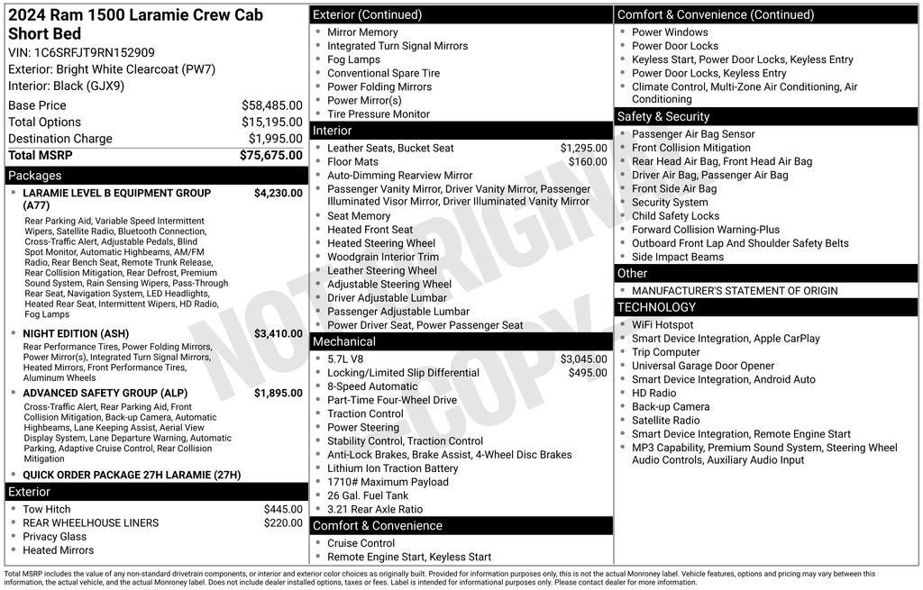 2024 RAM 1500 Laramie