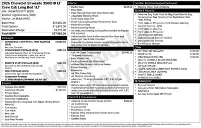 2026 Chevrolet Silverado 3500 HD LT DRW