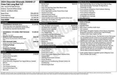 2024 Chevrolet Silverado 3500 HD LT DRW