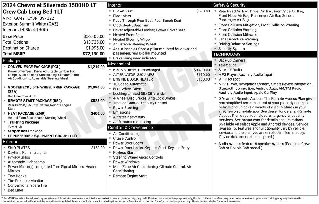 2024 Chevrolet Silverado 3500 HD LT DRW