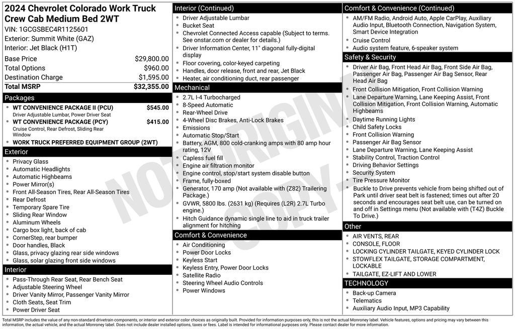 2024 Chevrolet Colorado WT