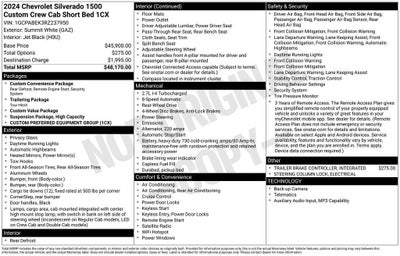 2024 Chevrolet Silverado 1500 Custom