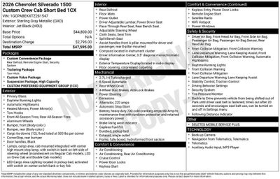 2026 Chevrolet Silverado 1500 Custom