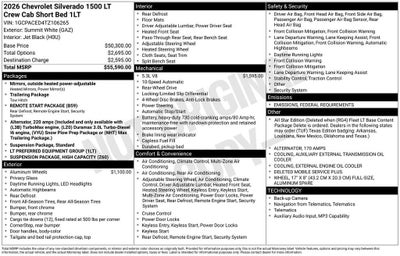 2026 Chevrolet Silverado 1500 LT