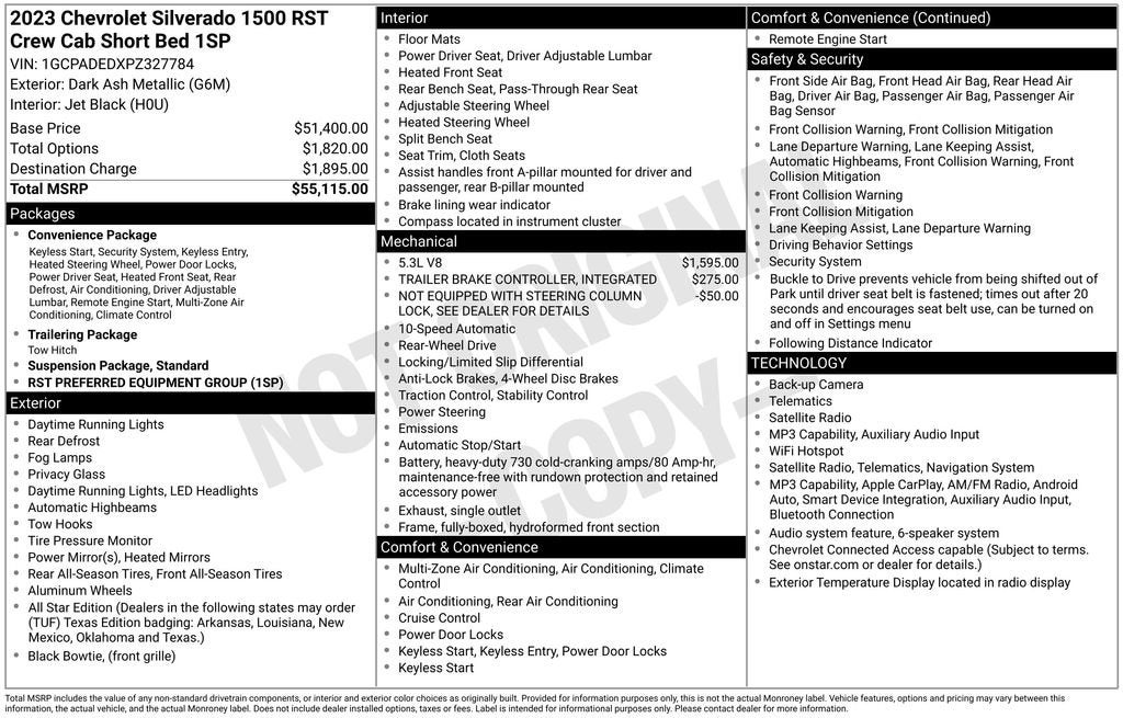 2023 Chevrolet Silverado 1500 RST