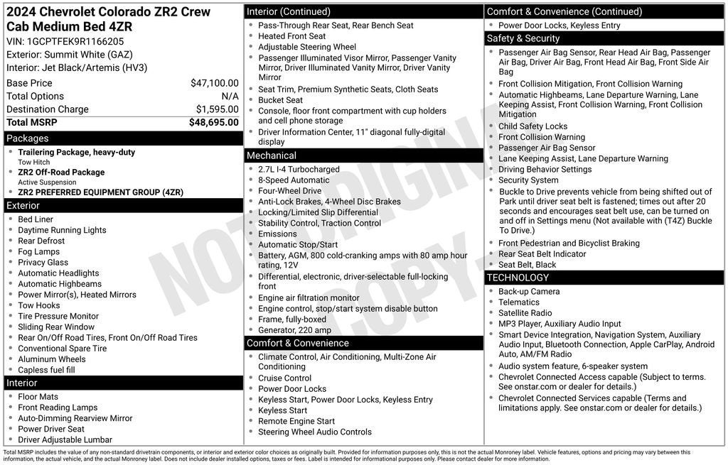 2024 Chevrolet Colorado ZR2