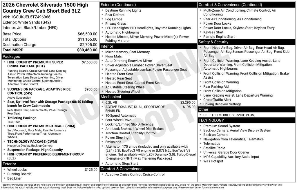 2026 Chevrolet Silverado 1500 High Country