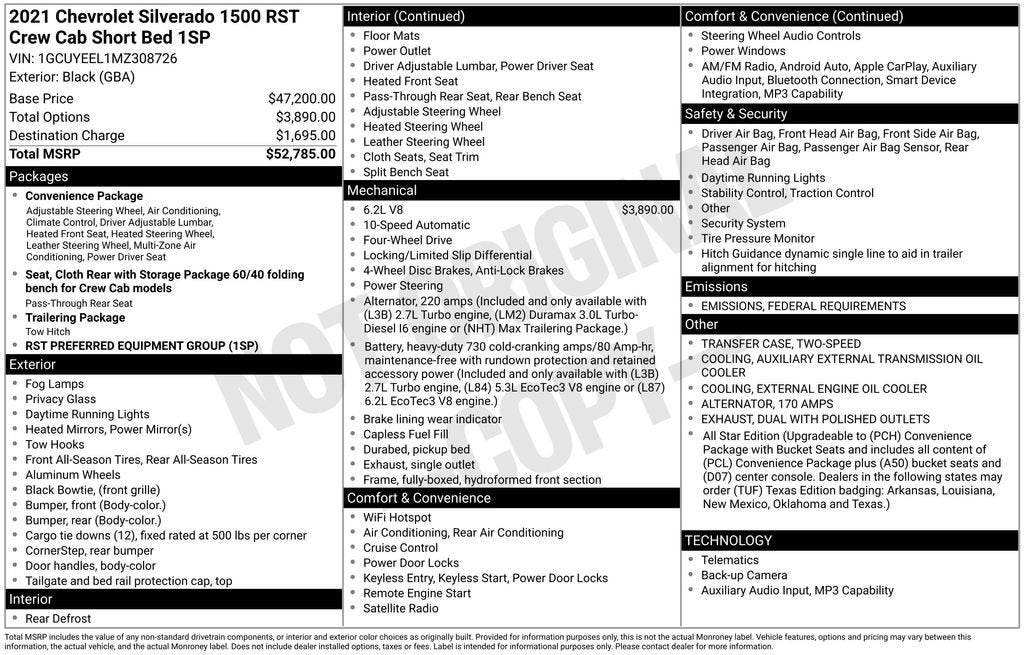 2021 Chevrolet Silverado 1500 RST