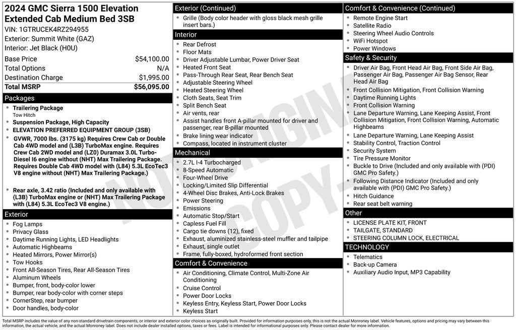 2024 GMC Sierra 1500 Elevation