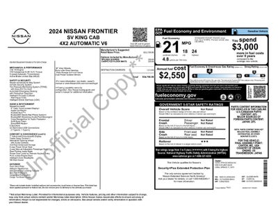 2024 Nissan Frontier SV
