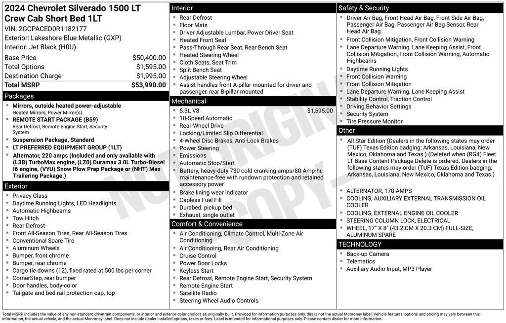 2024 Chevrolet Silverado 1500 LT