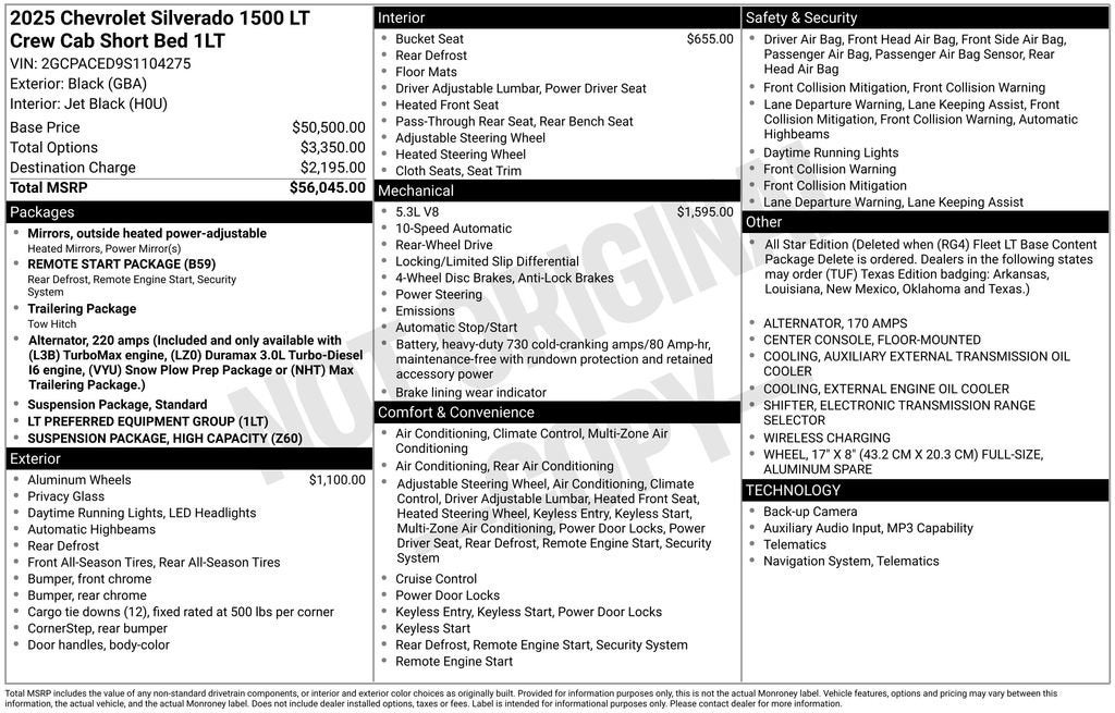 2025 Chevrolet Silverado 1500 LT