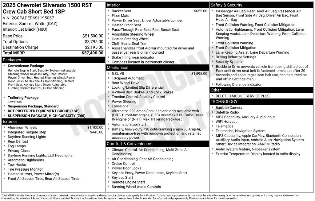 2025 Chevrolet Silverado 1500 RST