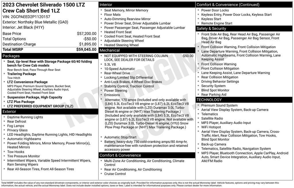 2023 Chevrolet Silverado 1500 LTZ