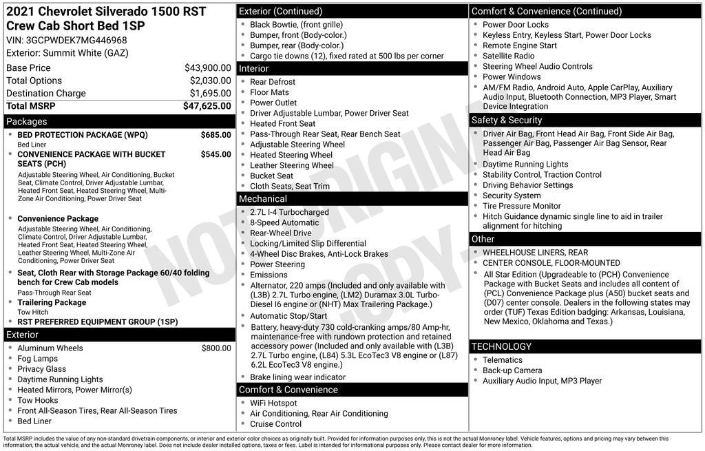 2021 Chevrolet Silverado 1500 RST