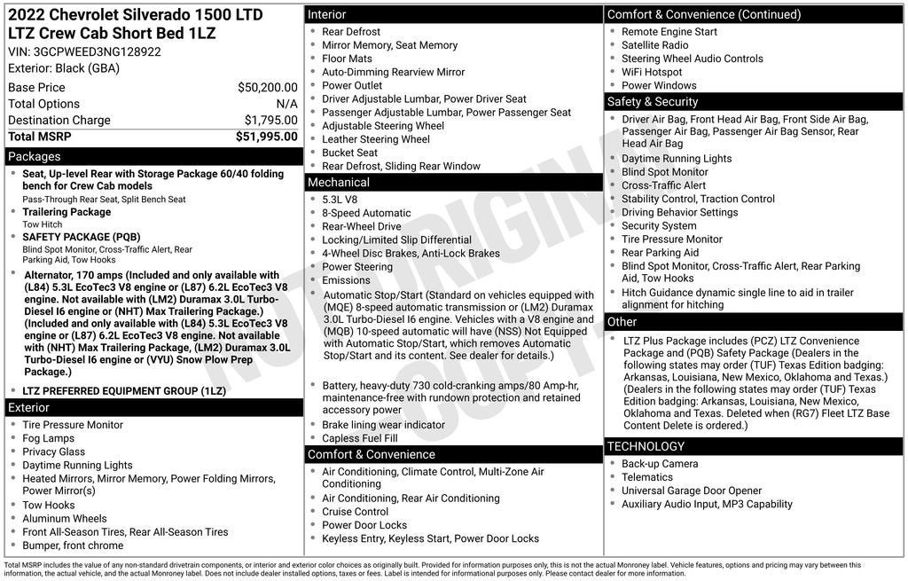 2022 Chevrolet Silverado 1500 LTD LTZ