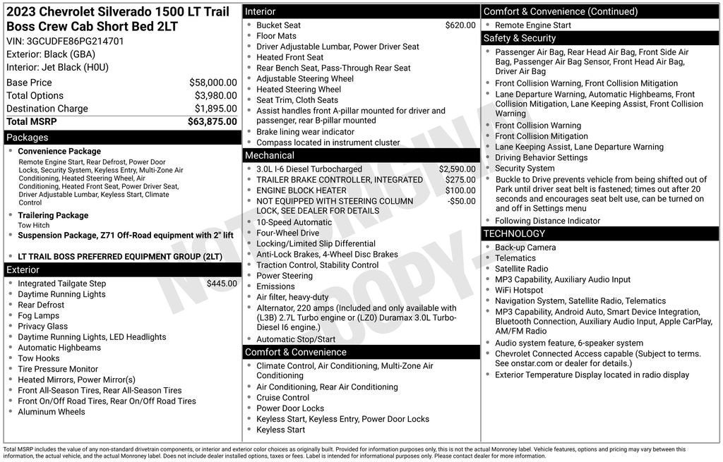 2023 Chevrolet Silverado 1500 LT Trail Boss