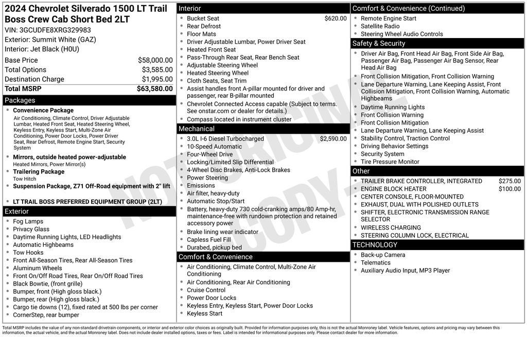 2024 Chevrolet Silverado 1500 LT Trail Boss