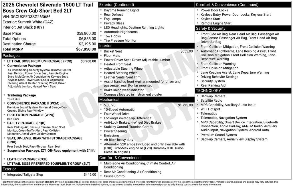 2025 Chevrolet Silverado 1500 LT Trail Boss