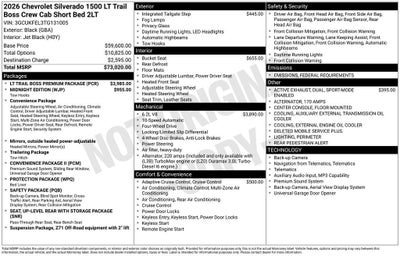 2026 Chevrolet Silverado 1500 LT Trail Boss