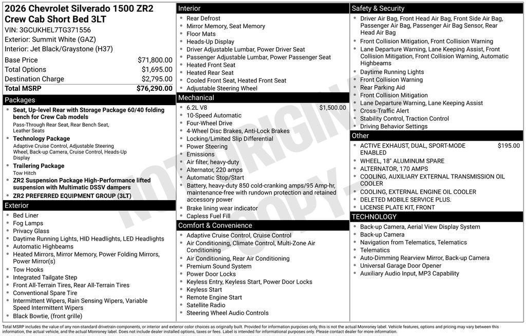 2026 Chevrolet Silverado 1500 ZR2