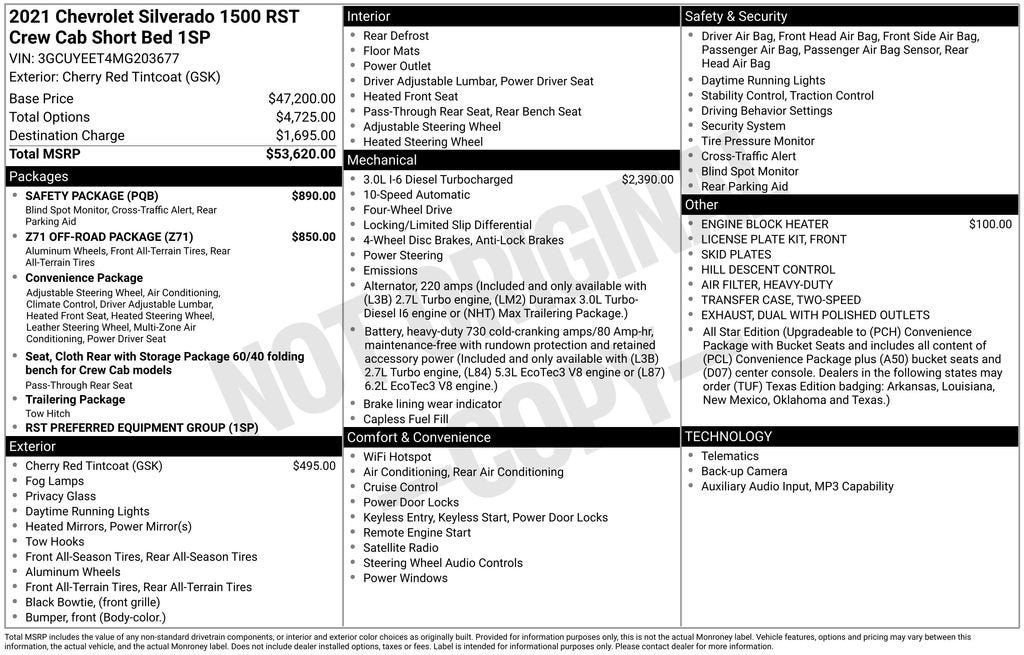 2021 Chevrolet Silverado 1500 RST