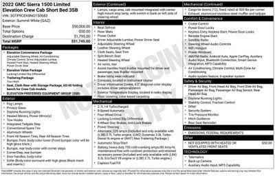 2022 GMC Sierra 1500 Limited Elevation