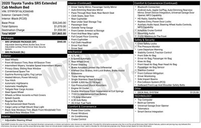 2020 Toyota Tundra 2WD SR
