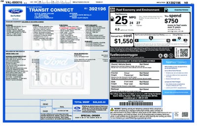2019 Ford Transit Connect Van XL