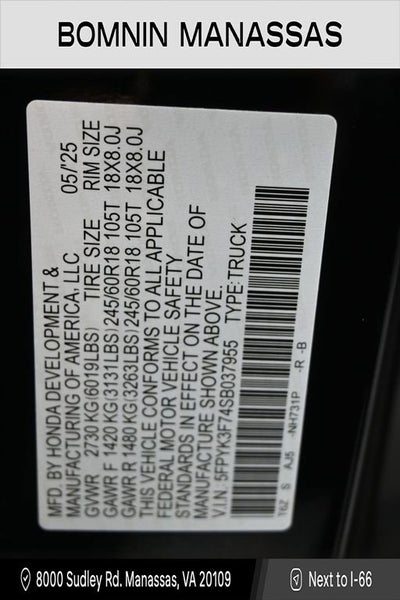 2025 Honda Ridgeline TrailSport+