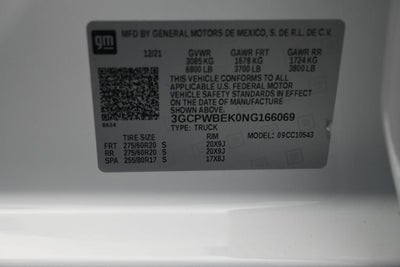 2022 Chevrolet Silverado 1500 LTD Custom